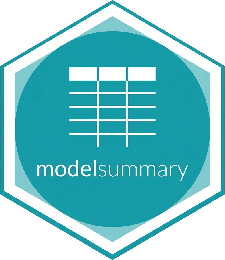 The 'modelsummary' hexlogo